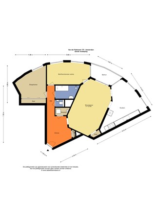 Floorplan - Van der Palmkade 175, 1051 RK Amsterdam